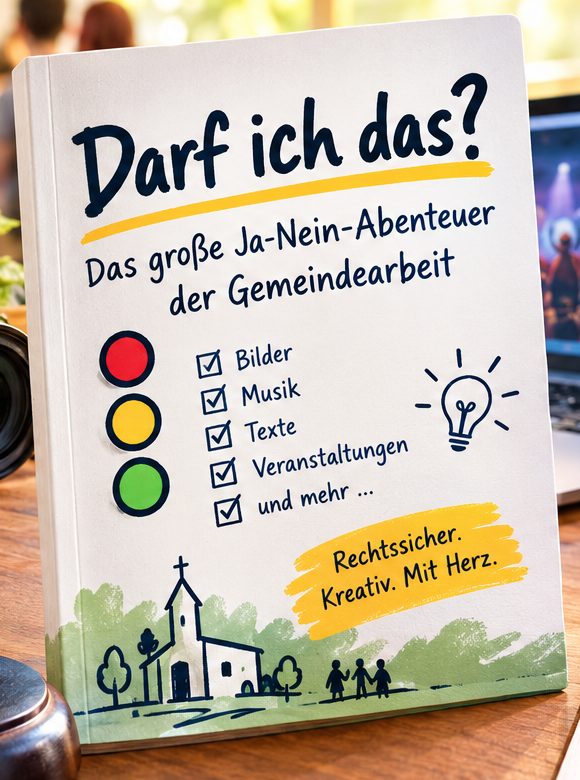 Titelbild des Essays: Buch „Darf ich das?“ mit Ampel